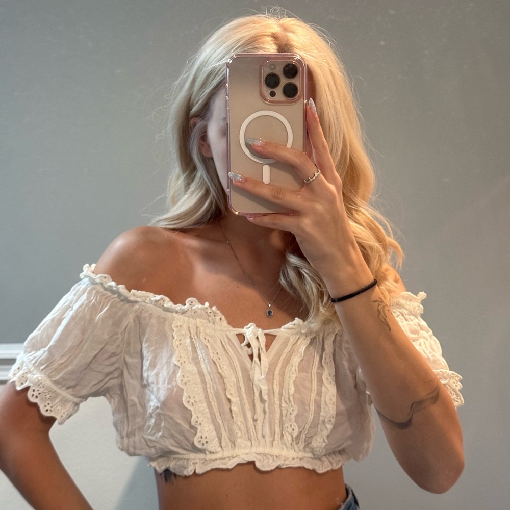 Vintage white top size s from Italy